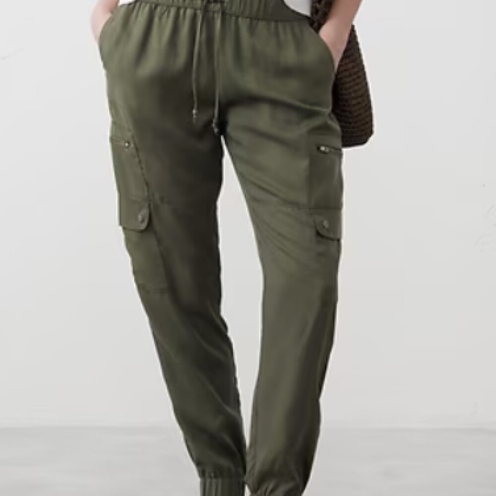 Cargo Jogger Tencel Steel Green